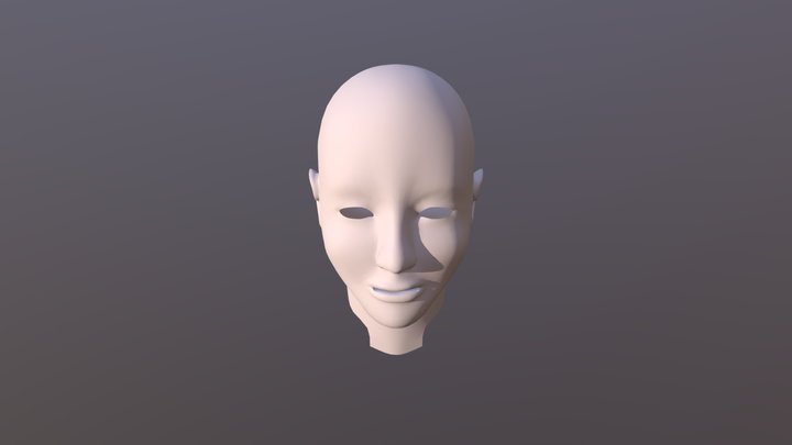 Cabeza Con Orejaaaaa 3D Model