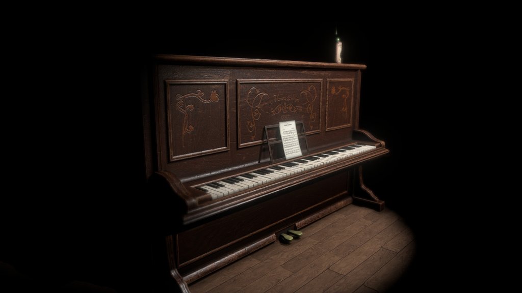 Old Saloon Piano & Pale Ale Bottle