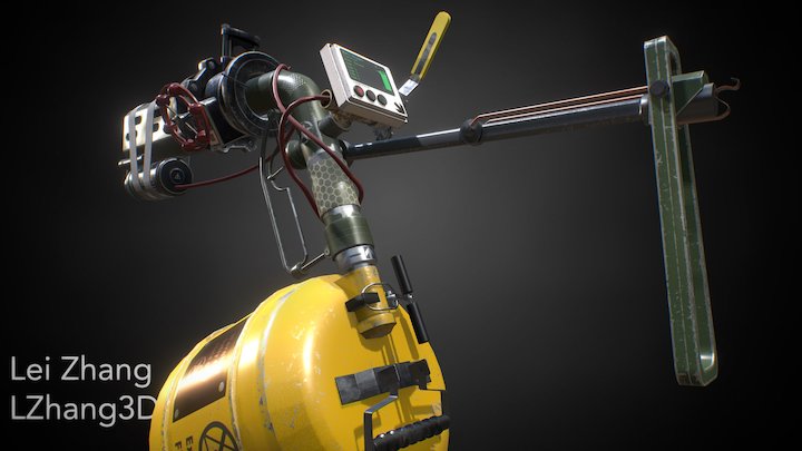 Narcosis Improvised Torch 3D Model
