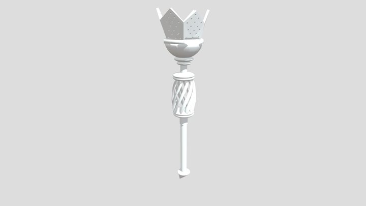 flame torch colored 3D Model