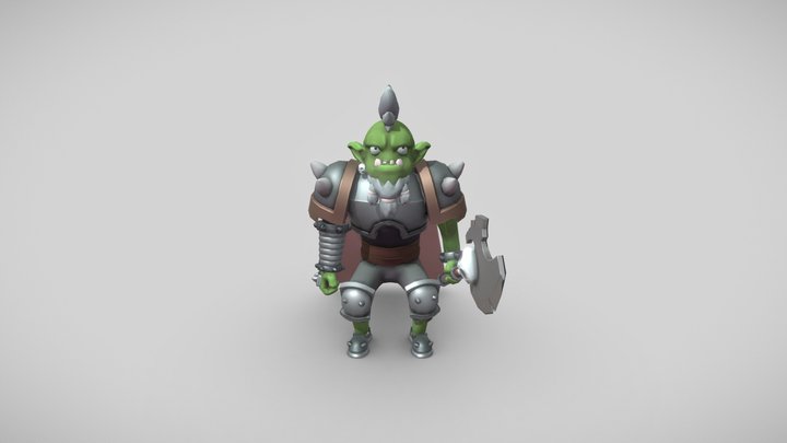 Orc from Wakfu 3D Model