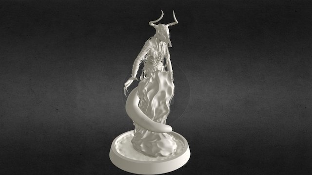 Ancient Serpent Woman v.2 3D Model