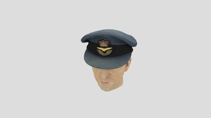 Royal Air Force Officers cap. 3D Model