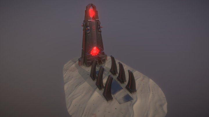 Necron Altar 3D Model