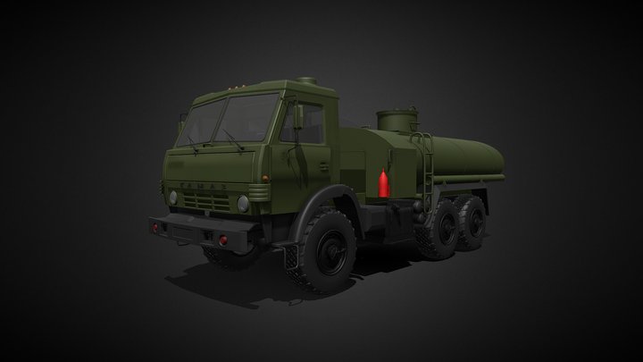 KAMAZ Benzovoz 3D Model