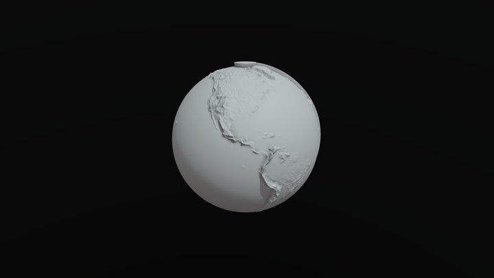 Planet Earth tactile model for the blind 3D Model