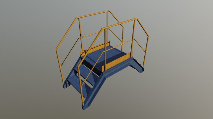 Escalera Puente 3D Model