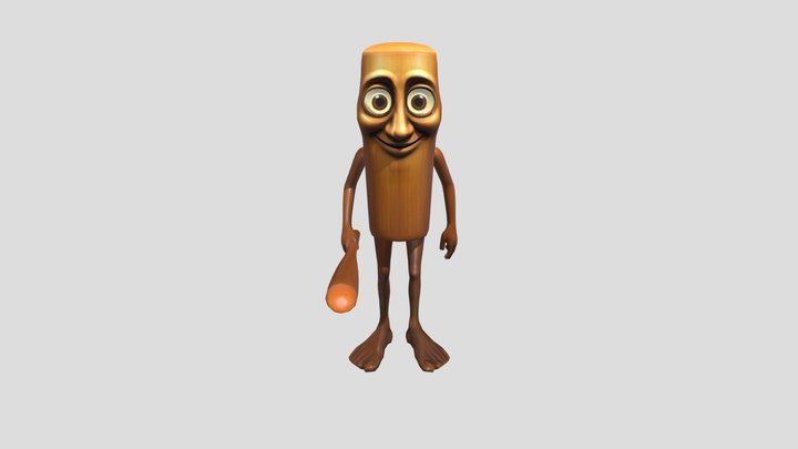 Tung_ Sahur_ Game_3D_model_NO_AI_ Free_ Download 3D Model