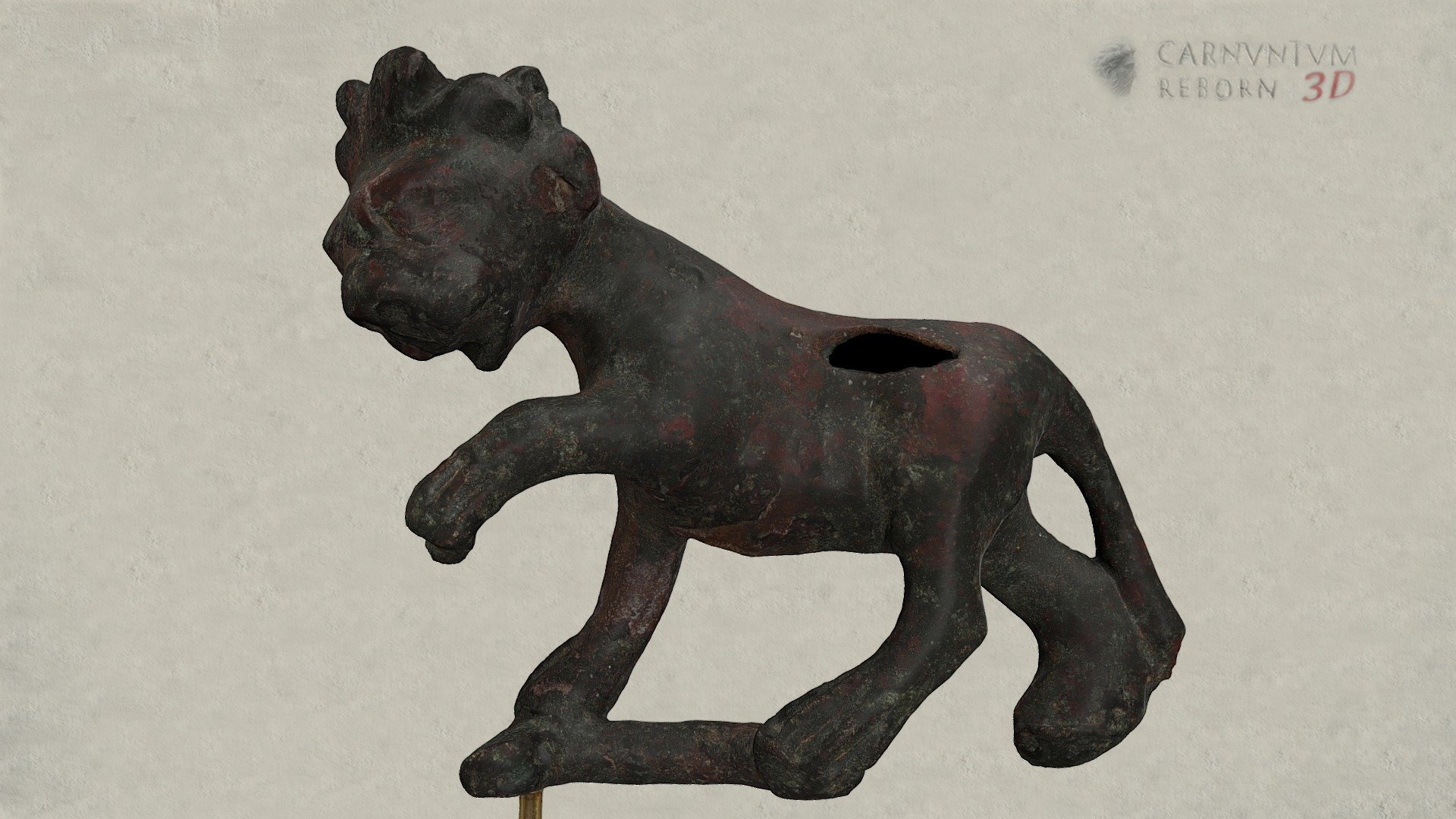 Löwenstatuette — Sketchfab embed 3D viewer