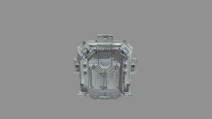 Frangos Sci-fi Door 3D Model
