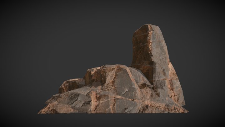 desert rock 3D Model