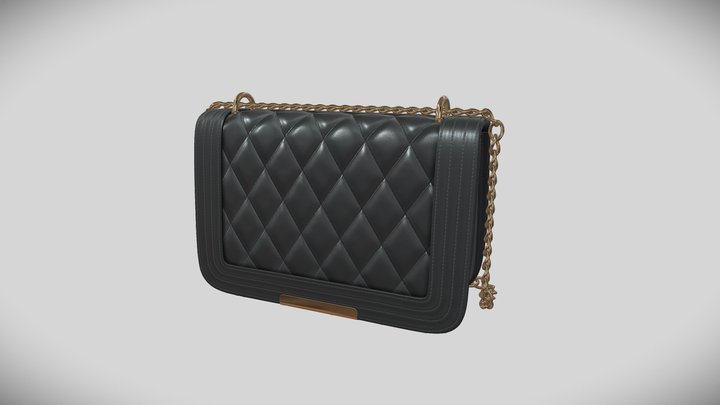 Womens Flap Satchel Bag Satchel style 3D Model