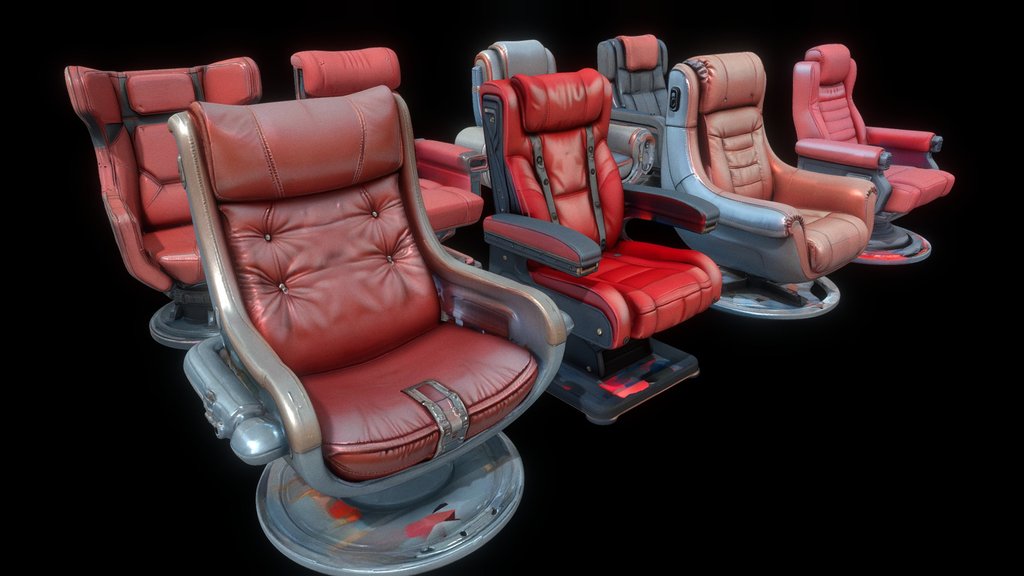 Sci-fi Chairs Tripo Collection
