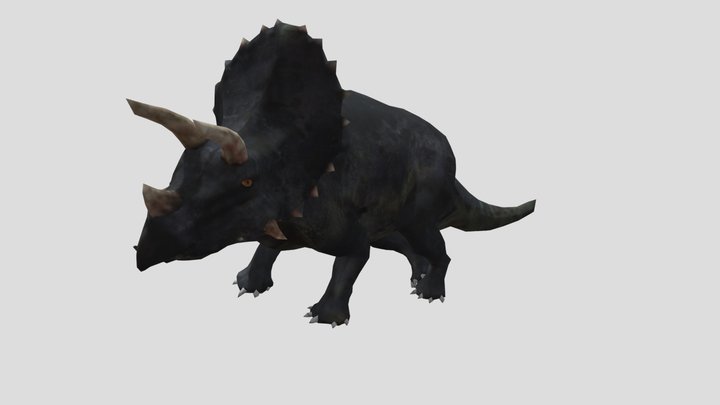 blue triceratops