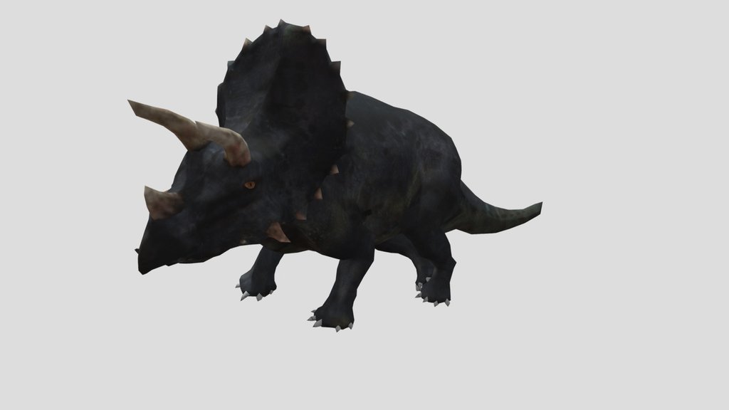 blue triceratops