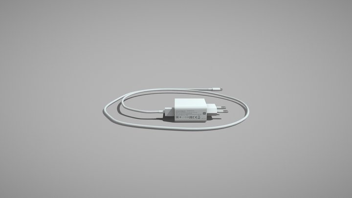 Phone Charger Low Poly 3D Model
