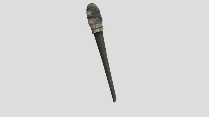 Medieval Torch 3D Model