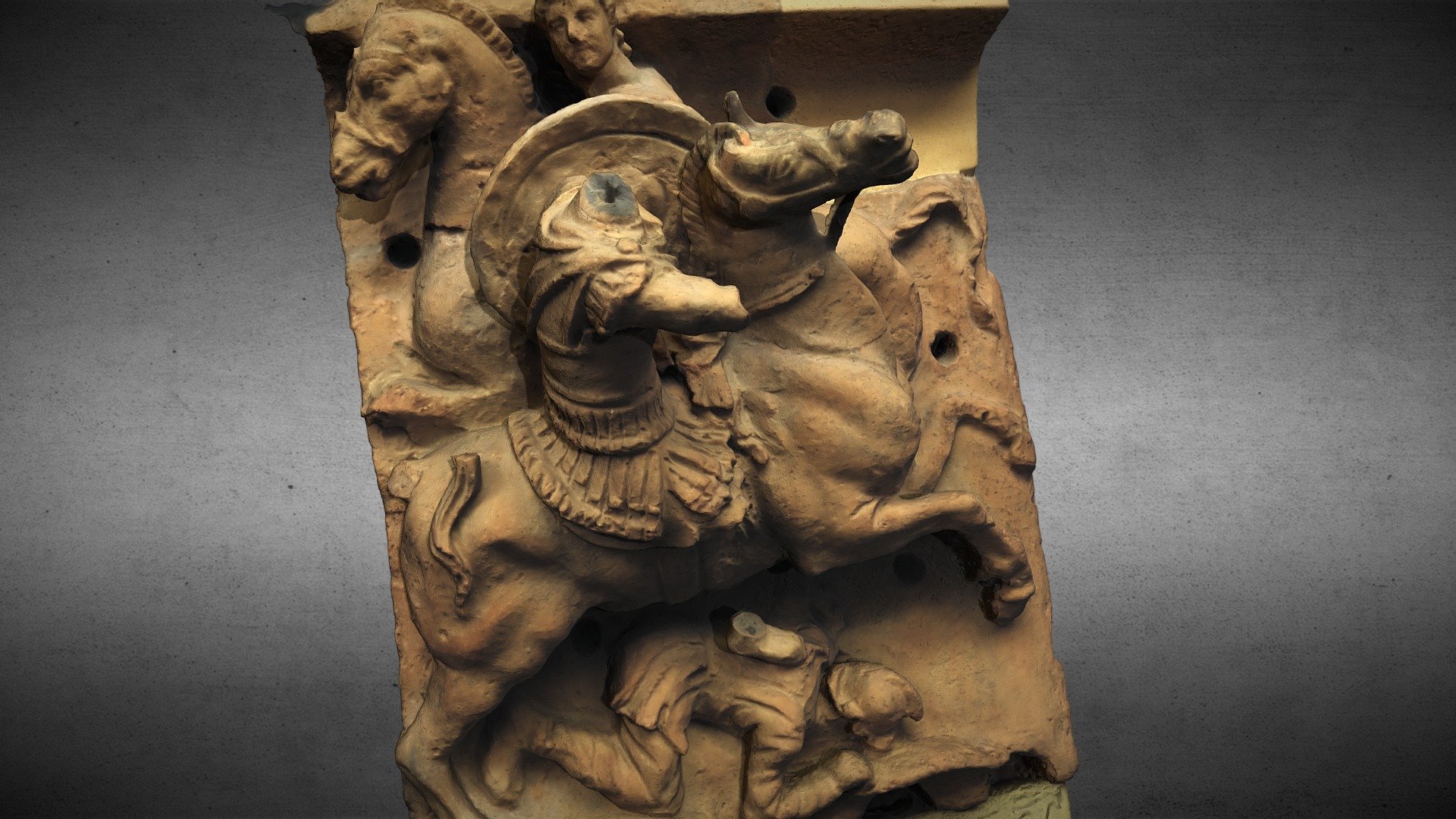 Relief in terracotta — Sketchfab embed 3D viewer