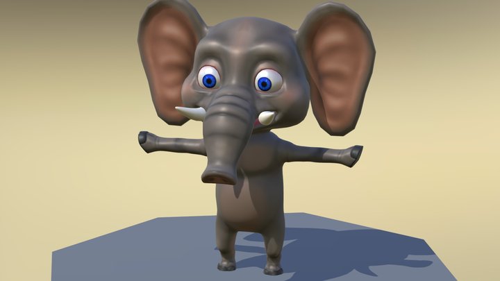 Elephant Walk 3D Model