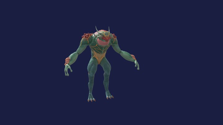 Lezard Creature 3D Model