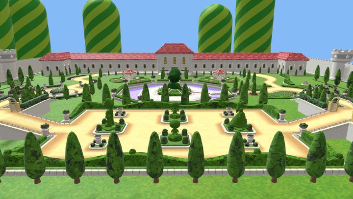 Mario Kart 8 Deluxe - DS Peach Gardens – Modello 3D gratuito STL