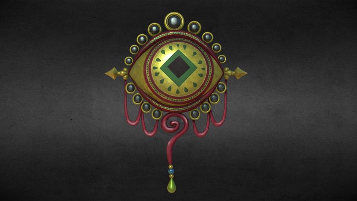 Howls Moving Castle - Eye Wall Decoration 3D Model
