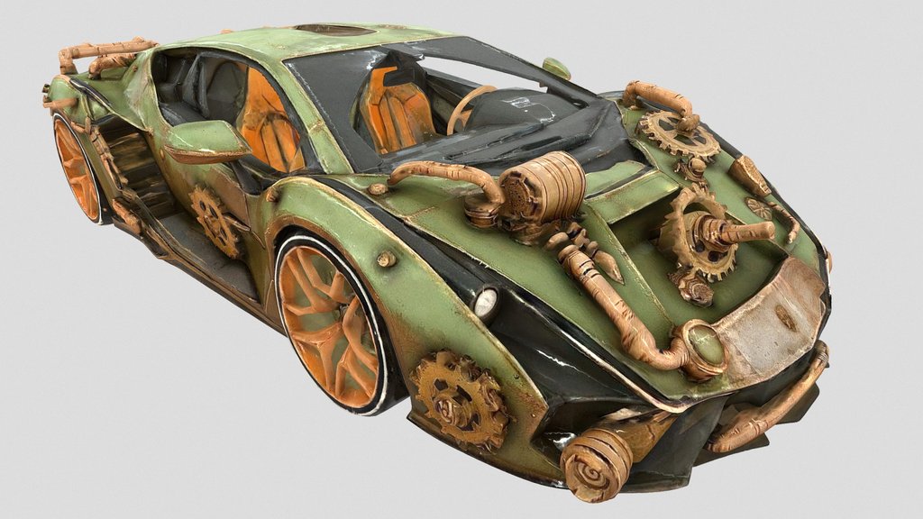 Steampunk-☓[.❎.]☓-Racecar_<'واحد'>