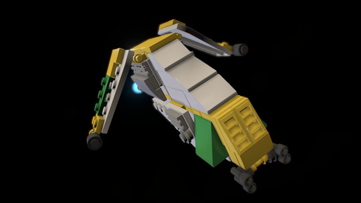 Lego space ship 3D Model