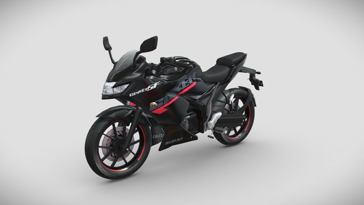 Suzuki Gixxer Sf 3D Model