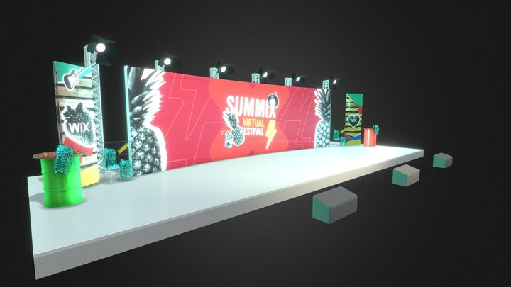 Stage Wix_simplified for sketchfab 3D Model