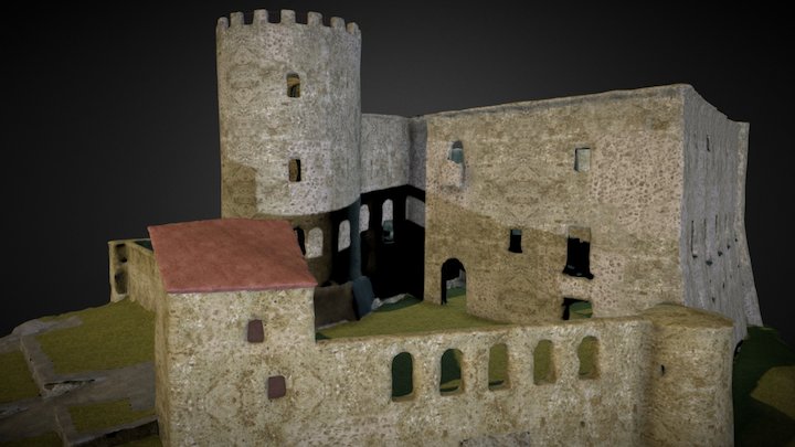 Castello medievale di Moliterno, Italia 3D Model