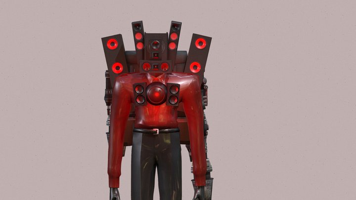 Titan Speakerman Remaster 3D Model