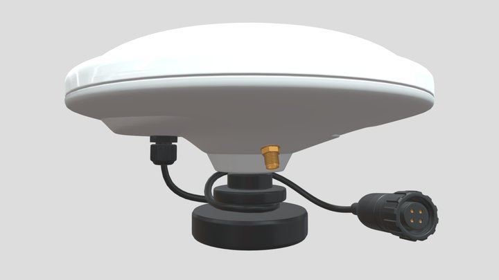 GPS antenna v2 3D Model
