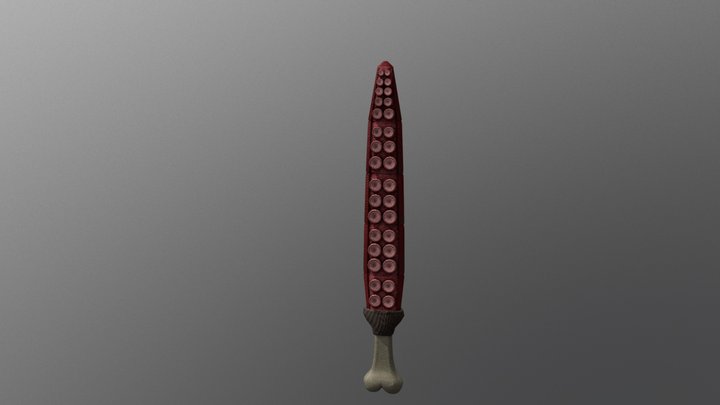 Tribal Tentacle Whip 3D Model