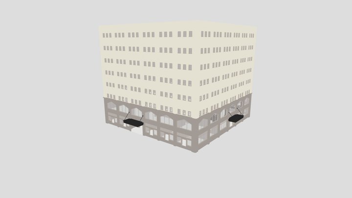 Astor Building UII Style 3D Model