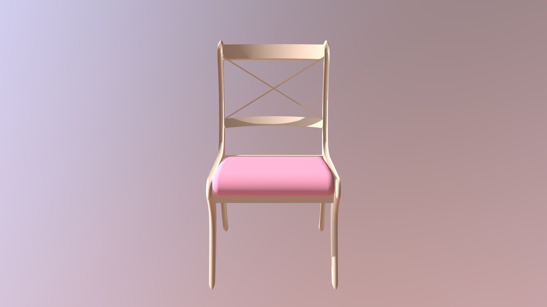 Simple Wood and Cloth Chair