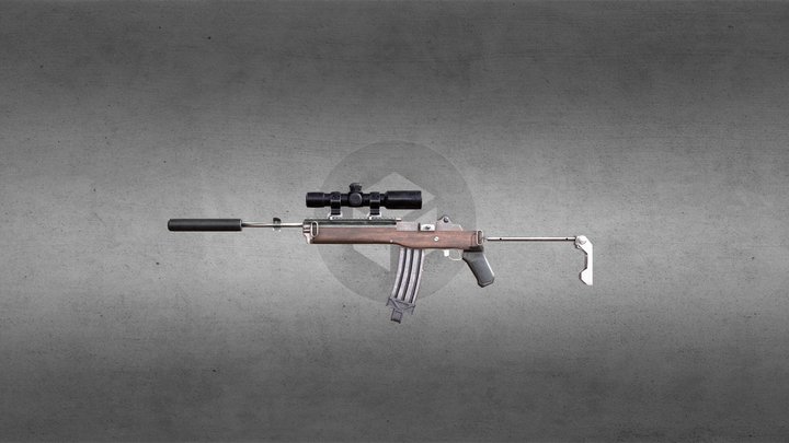 Mini-14 3D Model