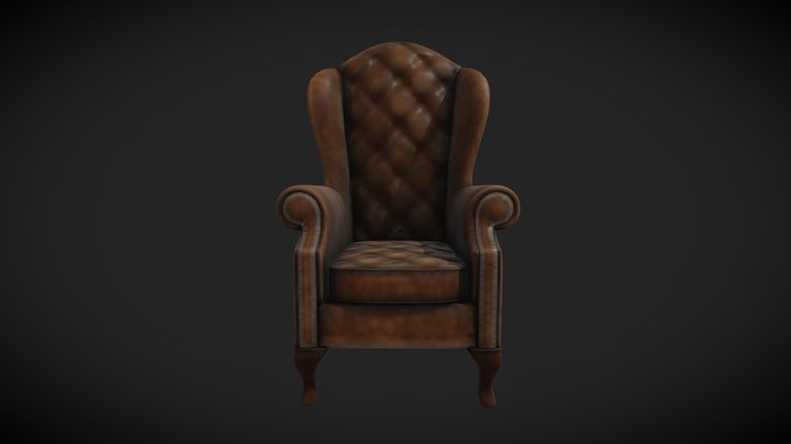 sillon antiguo 3D Model