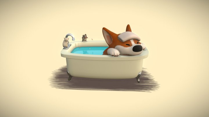 Bath Time 3D Model