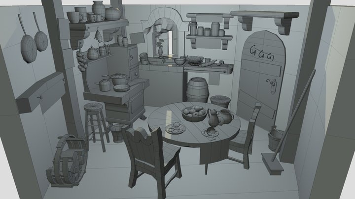 Kitchen - Fearful Tales - Gretel and Hansel 3D Model