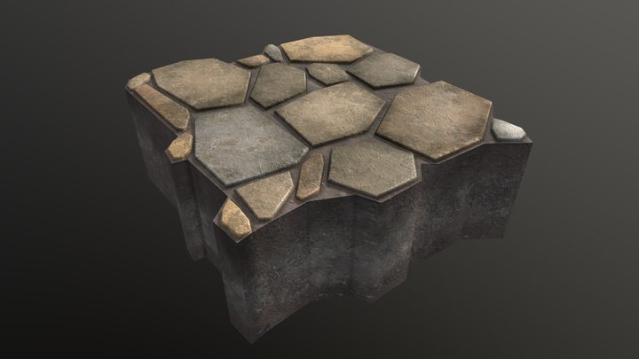 WIP - Floor Stone Low 3D Model