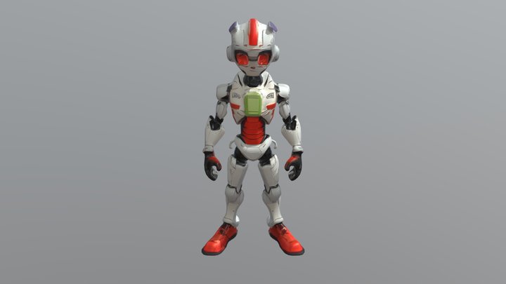 Human-like robot 3D Model