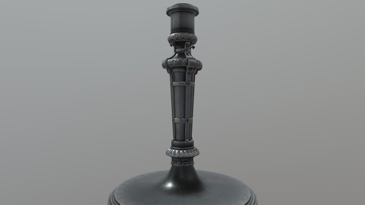 Fancy candle stick 3D Model