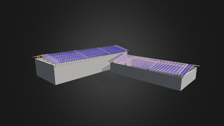 Budynek magazynowy 3D Model