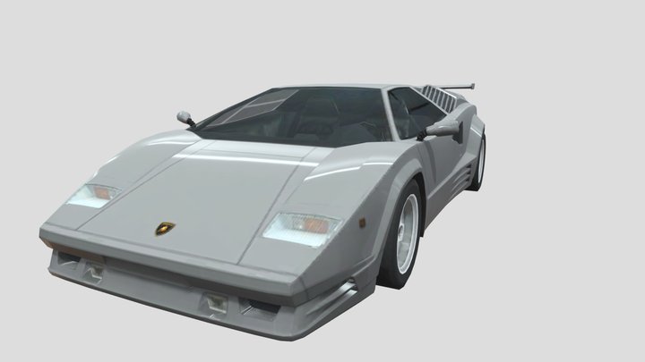 lamborghini countach 25th anniversary – Kostenloses 3D-Modell STL