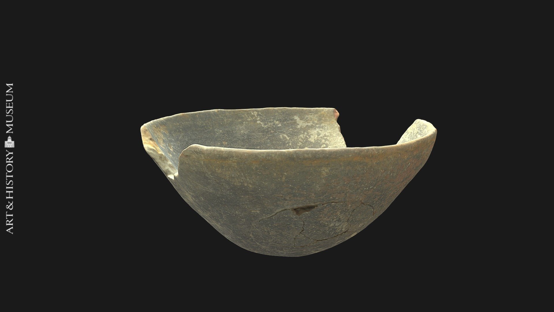 Bowl with conical base and flaring rim