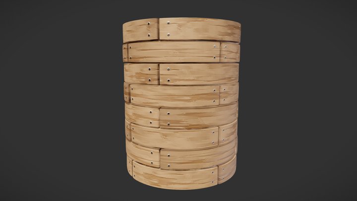 Stylized Wooden Boards Material – Modello 3D gratuito STL
