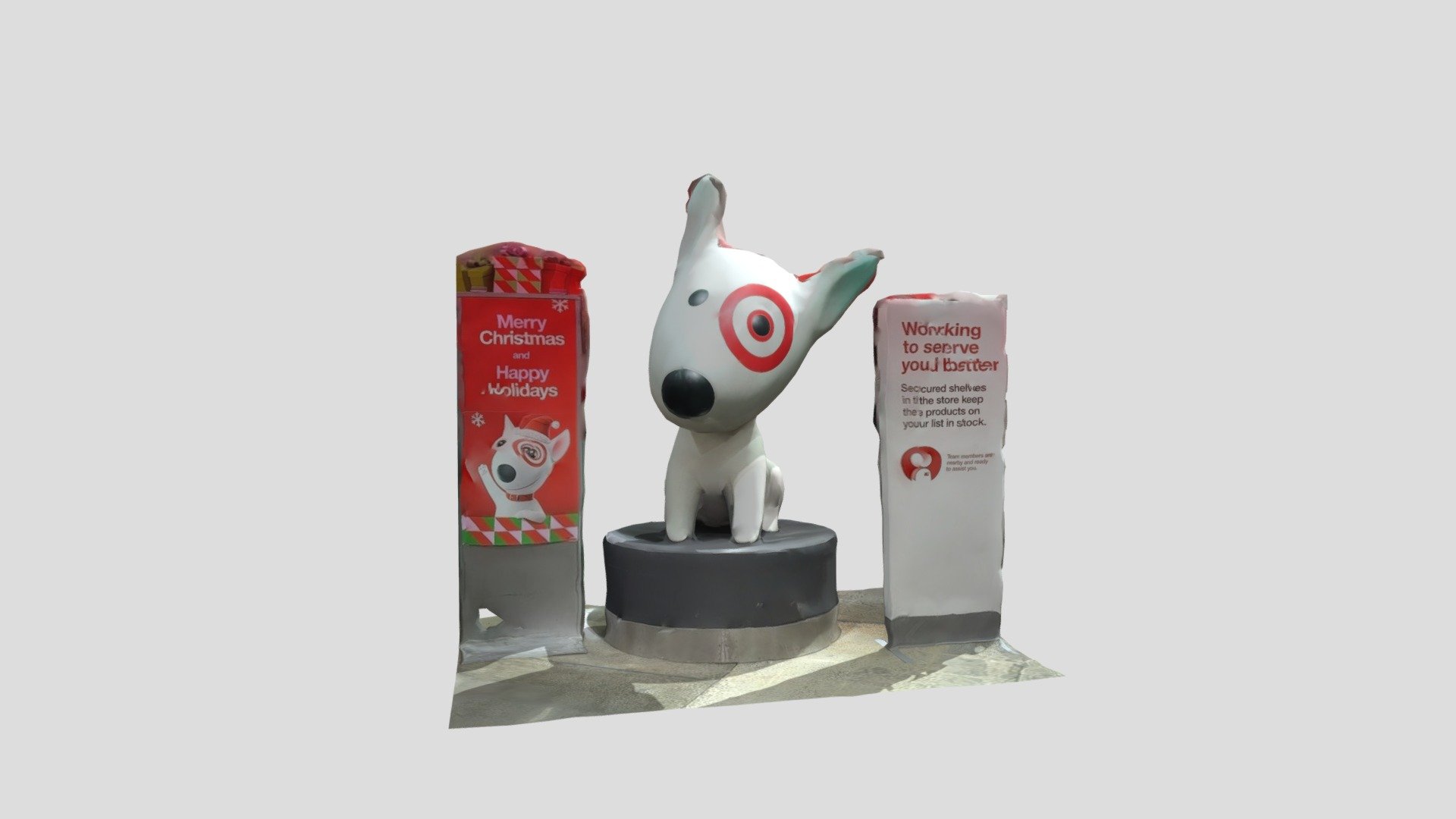Target Dog Statue Display 3d Scan - Download Free 3D model by ...