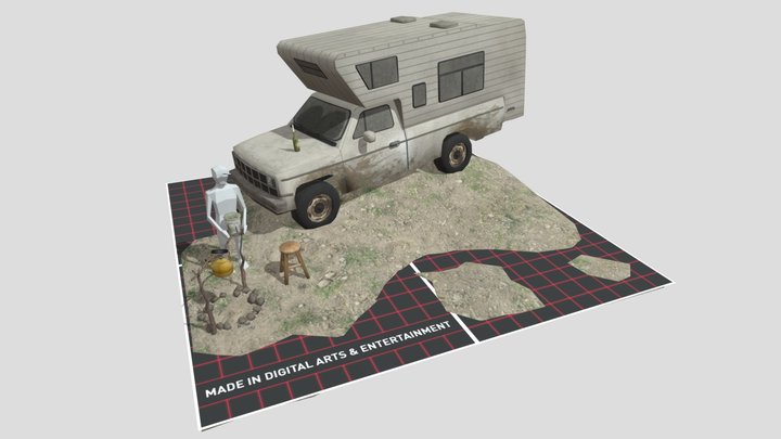 DAE 5 Finished props - Eco House 3D Model