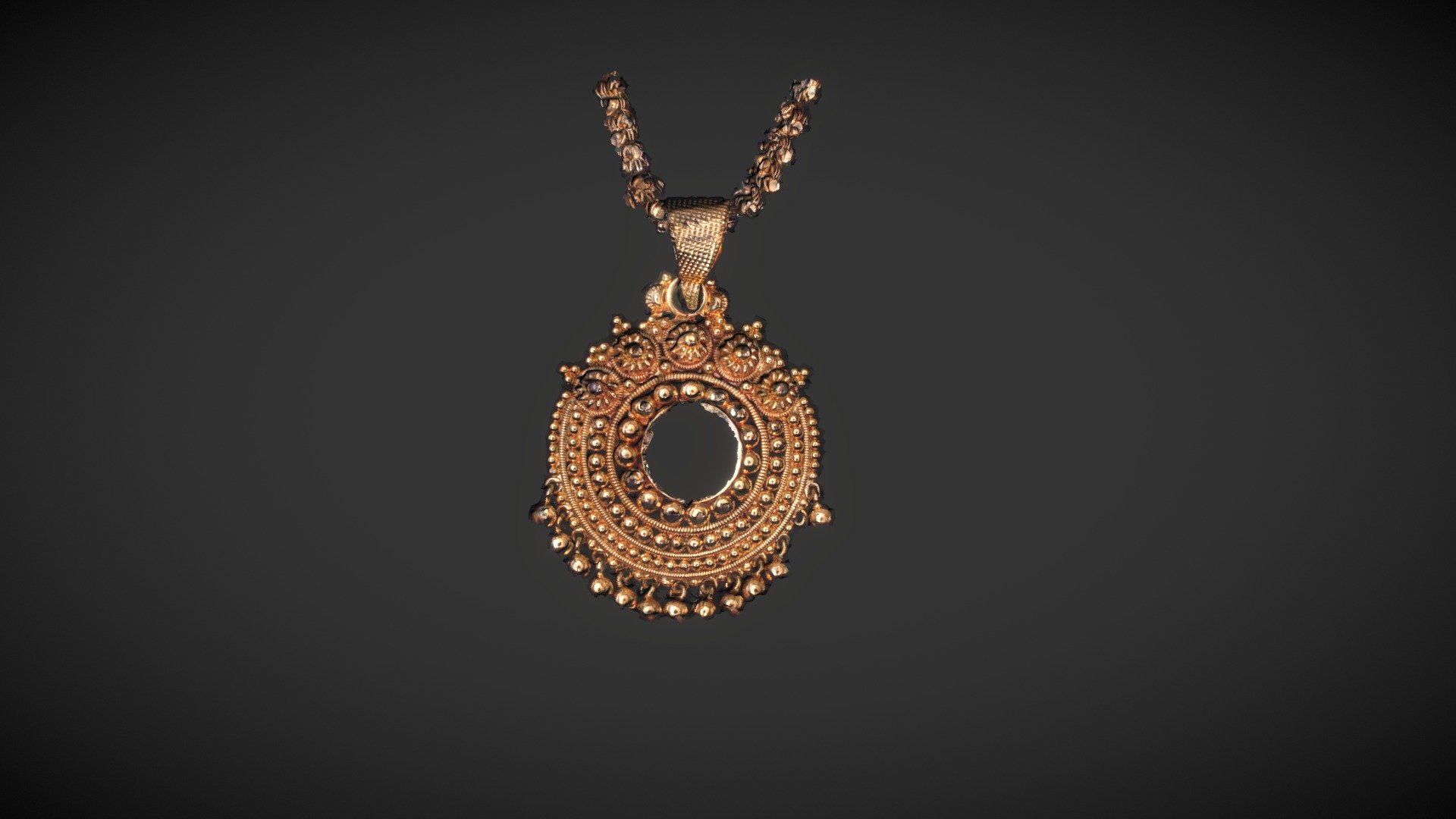 Gold Pendant 3D Scan